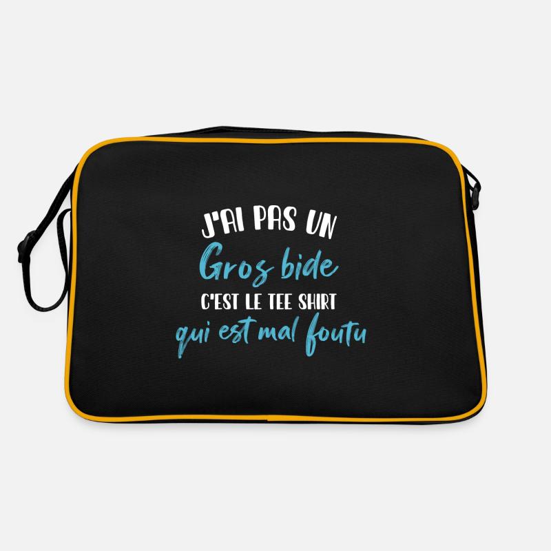 I don't have a big belly it's the gift tee shirt Retro Bag