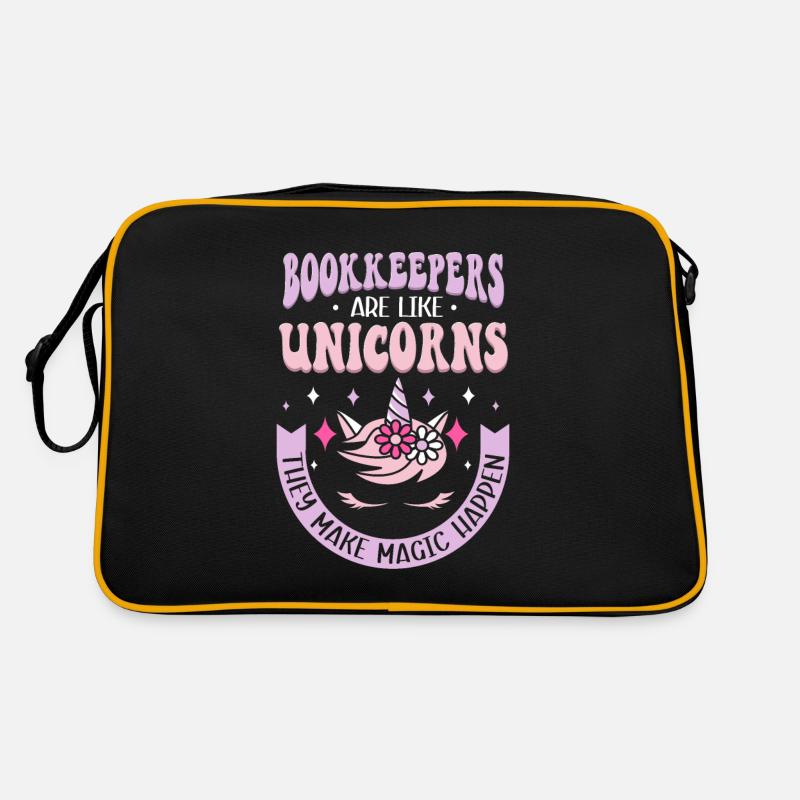 Les comptables sont comme les licornes comptable Einhorn Sac Retro