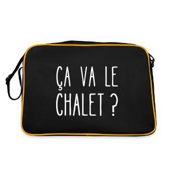 ça va le chalet - Sac Retro - noir/or - Dos