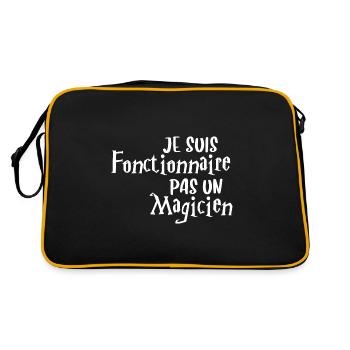 Humorous civil servant civil servant - Retro Bag - black/gold - Back