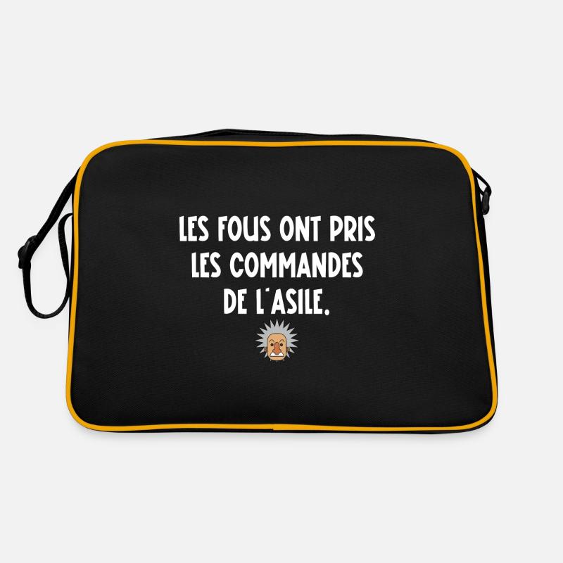 les fous ont pris les commandes de l'asile Sac Retro
