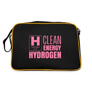 Clean Energy Hydrogen Hydrogen Fuel - Retro Bag - black/gold - Back