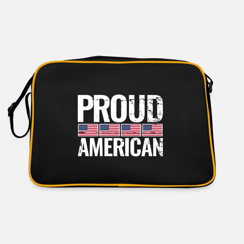 Fier drapeau américain américain américain Sac Retro