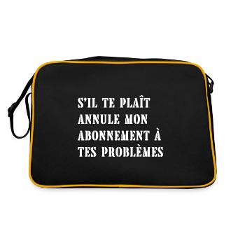 abonnement à tes problèmes - Sac Retro - noir/or - Dos