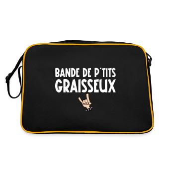 bande de p'tits graisseux - Sac Retro - noir/or - Dos