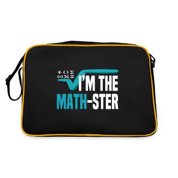 I'm the mathematician mathematician - Retro Bag - black/gold - Back