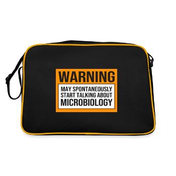 Microbiology Biology Biological Biologist - Retro Bag - black/gold - Back