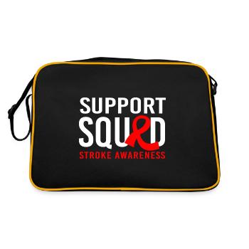 Stroke Stroke - Retro Bag - black/gold - Back