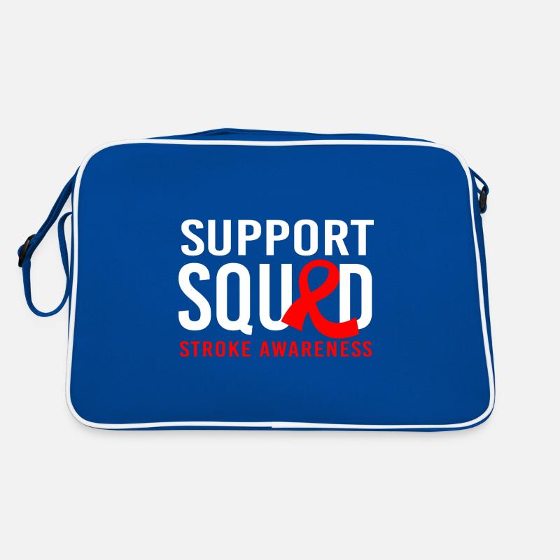 Hirnschlag Schlaganfall Retro Tasche