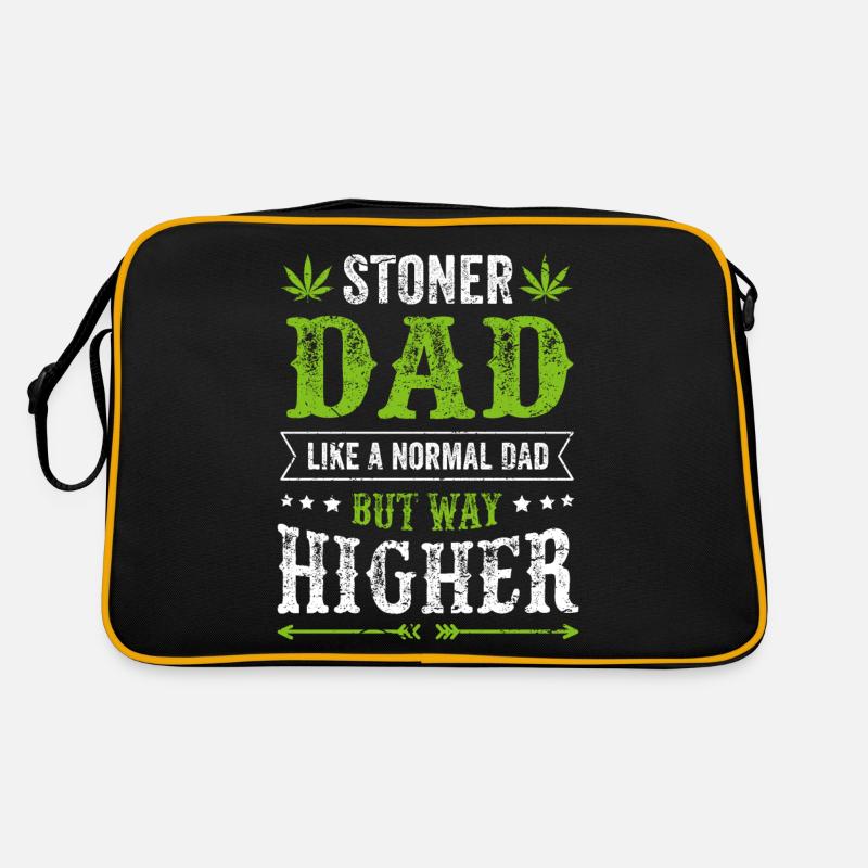 STONER DAD Vater Cannabis Kiffer Geschenk Papa Retro Tasche