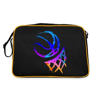 Cadeau de joueur de basket- de basket- sport - Sac Retro - noir/or - Dos
