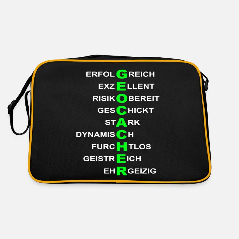 Geocacher Geocaching Geschenke GPS Retro Tasche