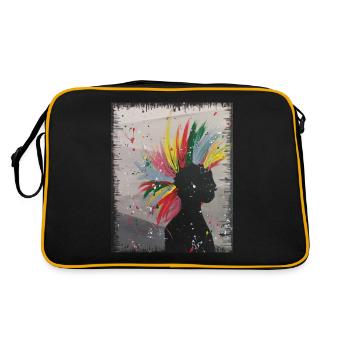 Rebellion - Retro Bag - black/gold - Back