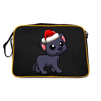 Panther Comic Christmas - Sac Retro - noir/or - Dos