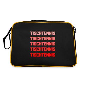 Table tennis Table tennis Table tennis Table tennis - Retro Bag - black/gold - Back