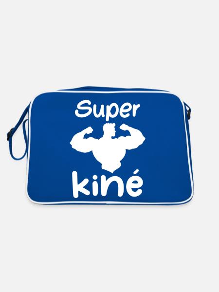 Super kiné - Sac Retro - bleu/blanc - Dos