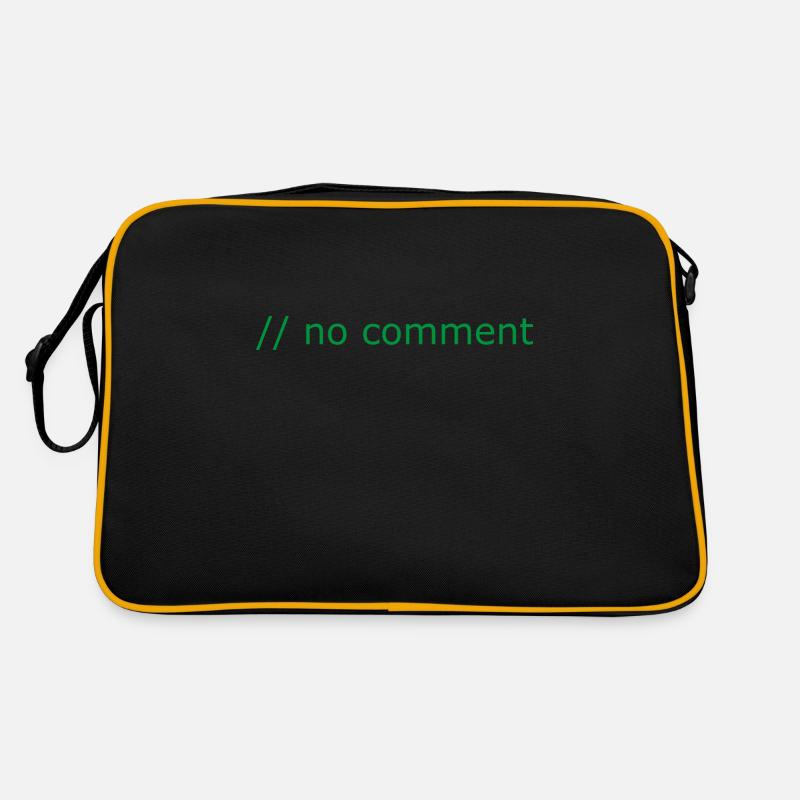 No comment Programming Computer Science Gift Retro Bag