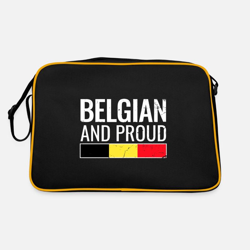 Drapeau belge et fier du drapeau belge Sac Retro