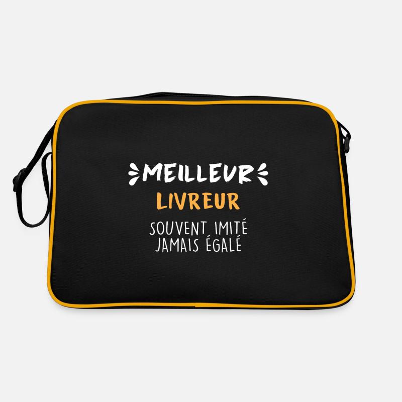 Super Delivery Man Humor Best Driver Delivery Man Retro Bag