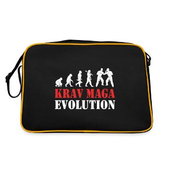 Krav Maga - Retro Tasche - Schwarz/Gold - Hinten