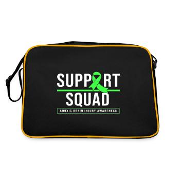 Stroke Brain Injury - Retro Bag - black/gold - Back