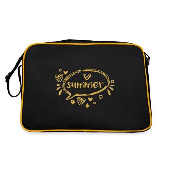 Summer - Retro Tasche - Schwarz/Gold - Hinten
