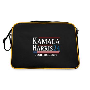 Kamala Harris 2024 pour la campagne électorale - Sac Retro - noir/or - Dos