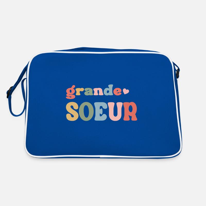 Kind Zukunft Große Schwester 2024 Retro Tasche