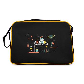 I'm not Arguing I'm Explaining why I'm Right - Sac Retro - noir/or - Dos