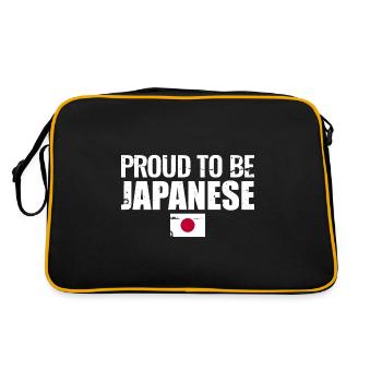 Proud To Be Japanese Japan Japanisch Japaner - Retro Bag - black/gold - Back