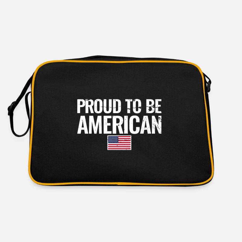 Fier d’être américain DRAPEAU AMÉRICAIN Sac Retro