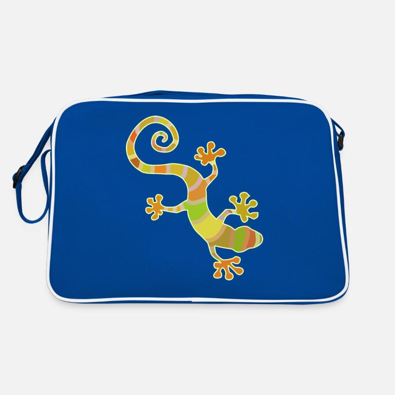 colored gecko Retro Bag