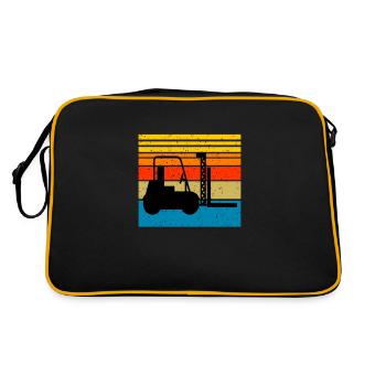 Conducteur de chariot élévateur chariot élévateur chariot élévateur - Sac Retro - noir/or - Dos