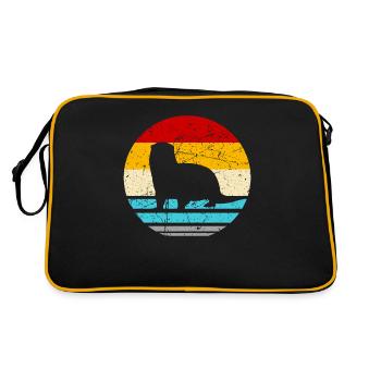 Vipère cadeau de mer de bêtes de loutre de mer - Sac Retro - noir/or - Dos