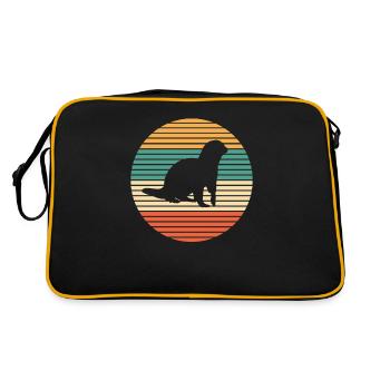 Loutres - Sac Retro - noir/or - Dos