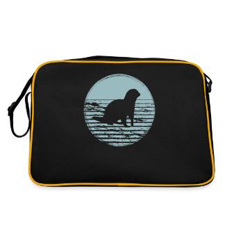 Loutres - Sac Retro - noir/or - Dos