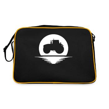 Tracteur Bauer Trecker ferme logo - Sac Retro - noir/or - Dos