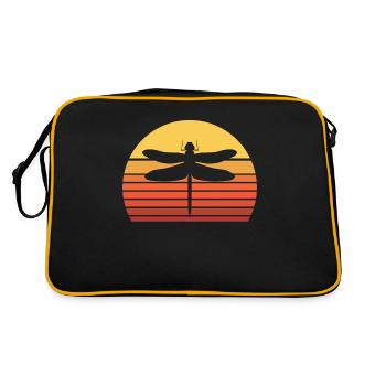 Libelle insecte nature - Sac Retro - noir/or - Dos