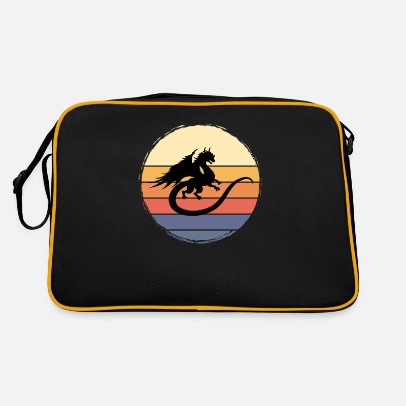 Dragon Mythical creature Lizard Retro Bag