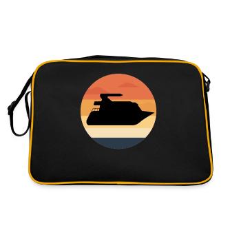 Bateau bateau bateau bateau bateau - Sac Retro - noir/or - Dos