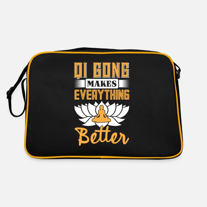 Qi Gong makes everything better Retro Tasche