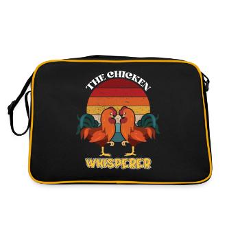 THE CHICKEN WHISPERER - Retro Bag - black/gold - Back