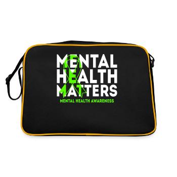 Mental health - Retro Bag - black/gold - Back