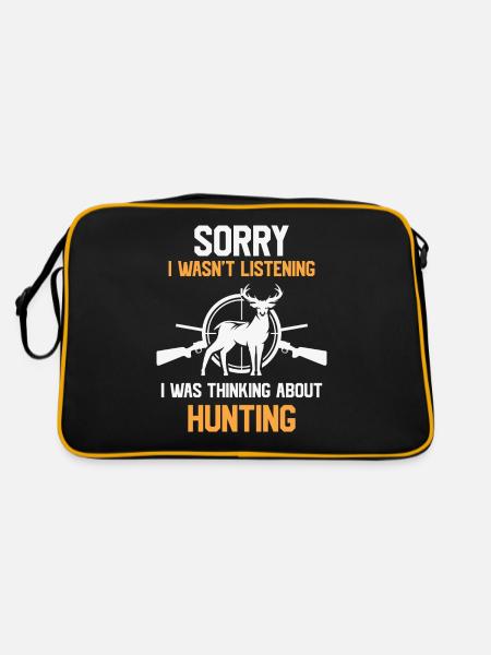 Sorry i wasn't listening i was thinking about Hunt - Retro Tasche - Schwarz/Gold - Hinten