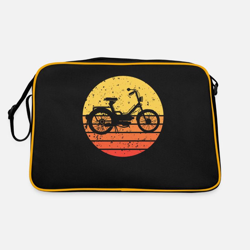 Mofa - Retro Tasche - Schwarz/Gold