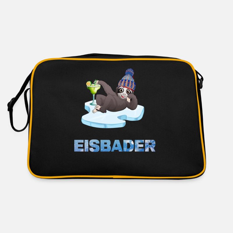 eisbaden winterbader cool icebath kälteresistent Retro Tasche