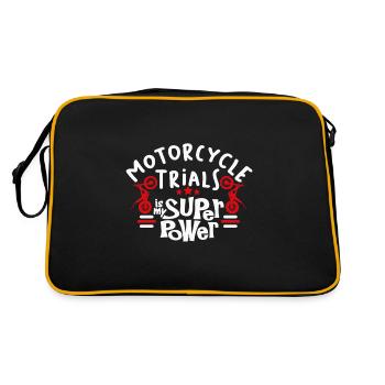 Le trial moto est mon super pouvoir - Sac Retro - noir/or - Dos