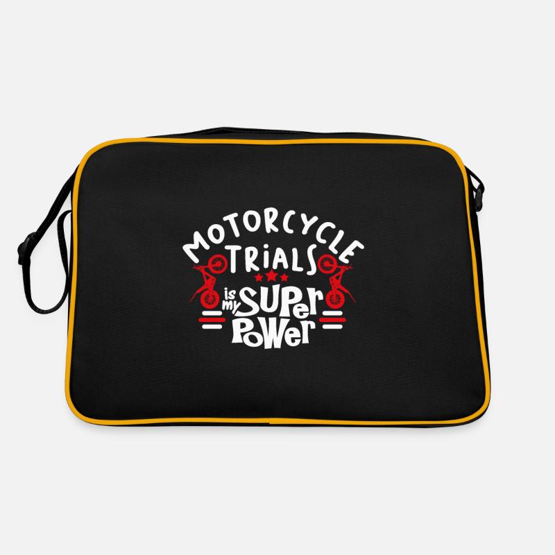 Motorcycle Trial Is My Super Power Retro Bag