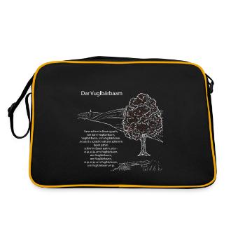 Dar vuglbärbaam erzgebirger arzgebirg sorbier - Sac Retro - noir/or - Dos