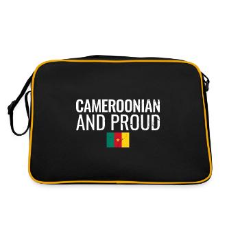 Cameroun camerounais et fier Cameroun - Sac Retro - noir/or - Dos